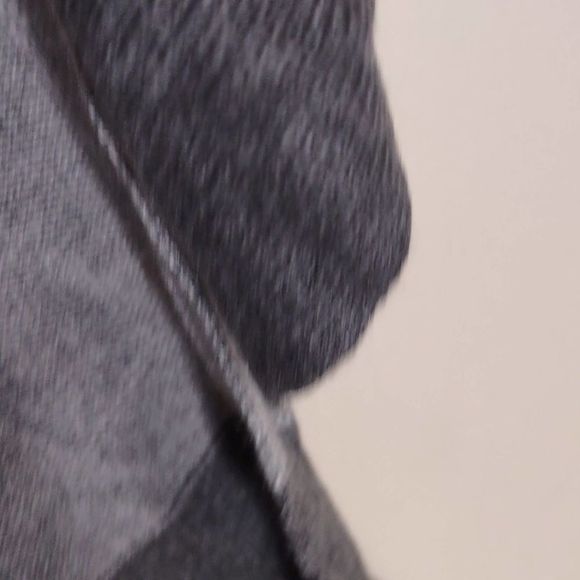 Maison Jules Color Block Jewel Neck T Shirt Sweater Steel Grey Medium - Picture 8 of 10